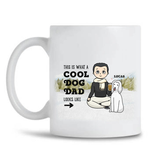 Cool Dog Dad Mug, Sentimental Father's Day Gift, Gift For Dog Lover - thoughtygift.com