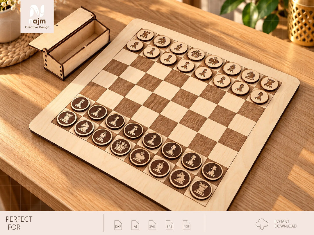Custom Laser Cut Wooden Party Bingo Cards & Token Game