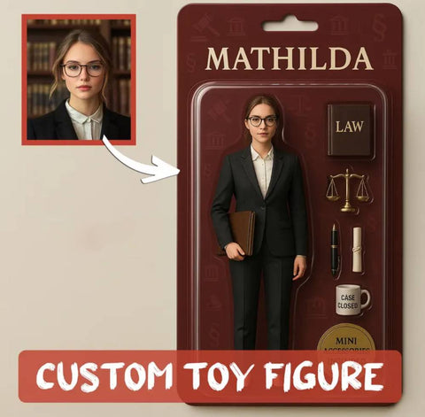 Fully Body Custom 3D Effect Action Figure Pack Packaging Toy Box Style Art Gift Personalized 2D Printing Acrylic Keychain Gift for Mother