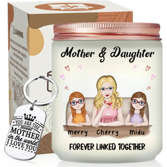 Best Gifts For Mom, Custom Candles With Mother And Daughter, Mother Daughter Gifts, Gifts For Mom