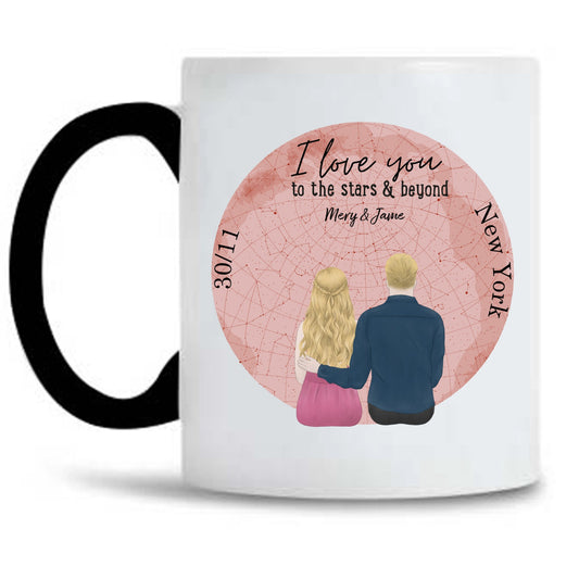 Custom Coffee Mug About Start Map For Gifts  Couple Valentine's Day - thoughtygift.com