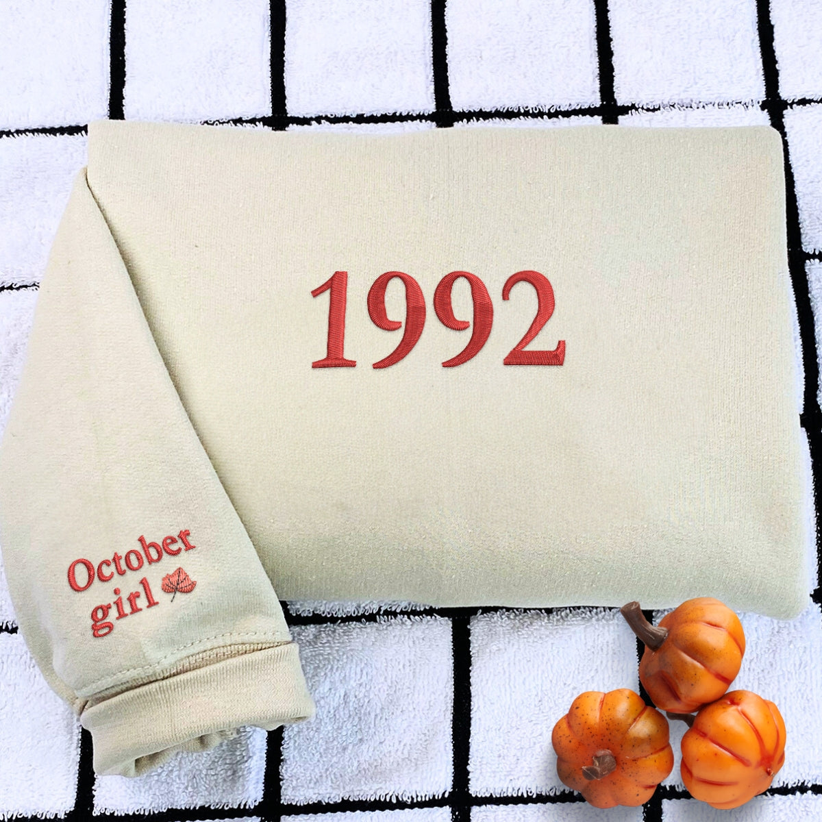 Embroidered Year Sweatshirt - Personalized Milestone Apparel