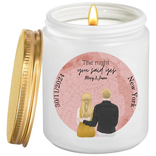 Personalized Scented Candle About Start Map For Gifts Couple Valentine's Day - thoughtygift.com