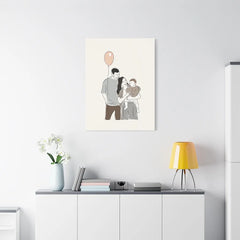 NudoHome Personalized Custom Canvas – Hand-Drawn Illustration from Your Photo | Perfect for Home Decor, Weddings, Birthdays, and Special Occasions 