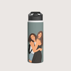 Personalized Stainless Steel Water Bottle & Thermos – Custom Design with Your Name or Photo | Insulated, Leak-Proof, ideal for Sports, Travel, and Gifts for girlfriend 