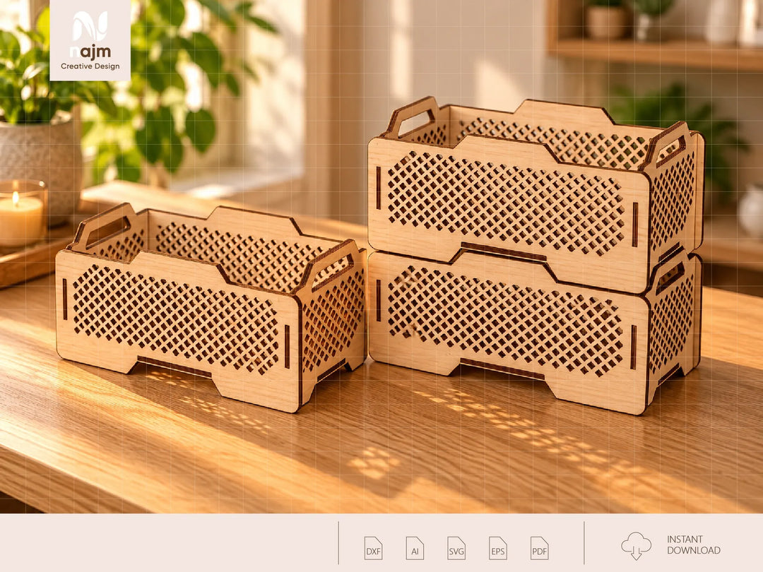 Custom Filigree Monogram Laser Cut Wooden Jewelry Box