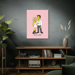 NudoHome Personalized Custom Canvas – Hand-Drawn Illustration from Your Photo | Perfect for Home Decor, Weddings, Birthdays, and Special Occasions 