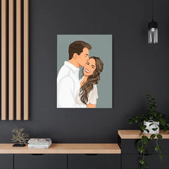 NudoHome Personalized Custom Canvas – Hand-Drawn Illustration from Your Photo | Perfect for Home Decor, Weddings, Birthdays, and Special Occasions 