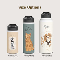 Personalized Stainless Steel Water Bottle & Thermos – Custom Design with Your Name or Photo | Insulated, Leak-Proof, ideal for Sports, Travel, and Gifts for girlfriend 
