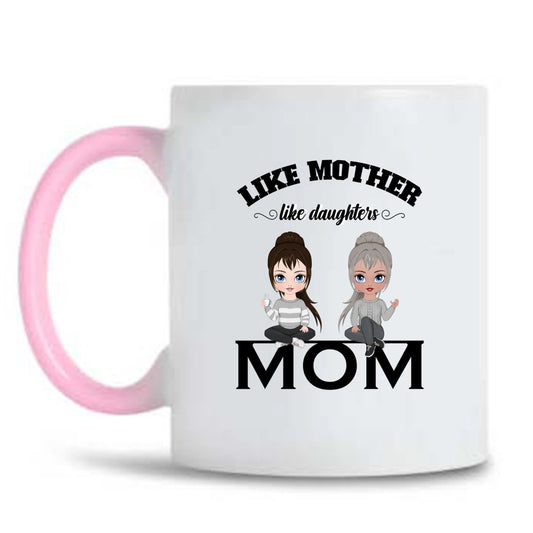 Custom Mother And Daughter Cups, Best Mother's Day Gifts, Gift For Mom, Daughter - thoughtygift.com