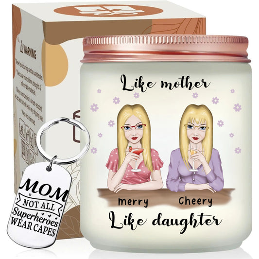 Personalized Scented Candles ThoughtyGift With Mother And Daughter, Gifts For Mum From Daughter, Gift For Mom, Gift For Birthday