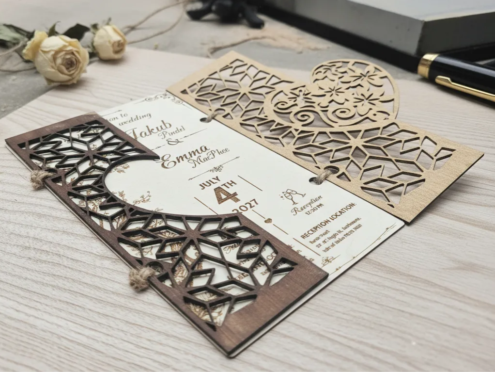 Custom Contour Die Cut Shaped Arch Greeting Cards