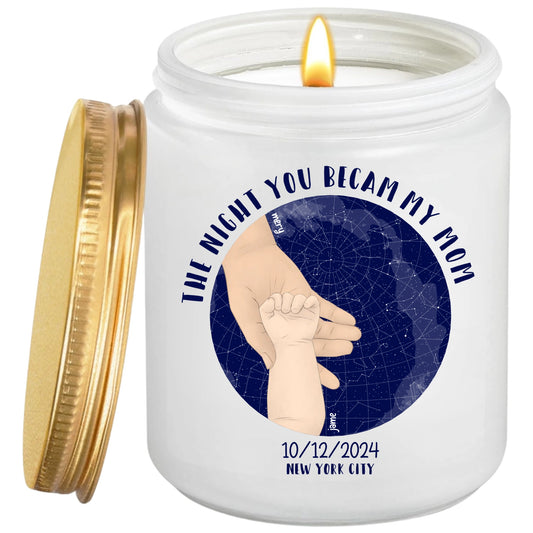 Personalized Scented Candle About Start Map For Gifts Valentine's Day - thoughtygift.com