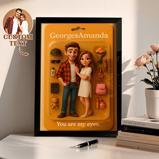 Custom Starter Pack Portrait, Personalized Portrait 3D Blister Toy Art, Custom Action Figure
