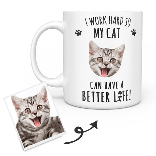 Custom Cat Mug Gift For Cat Lovers Pet Sympathy Gift