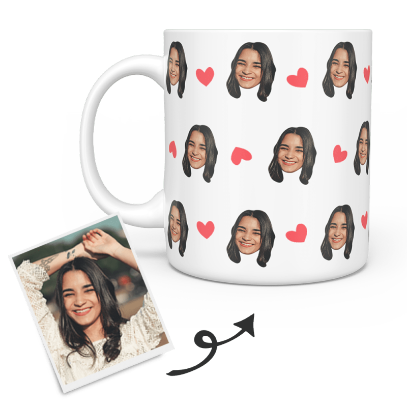 Bridal Shower Gifts Custom Coffeee Mug with Face Gift For Her
