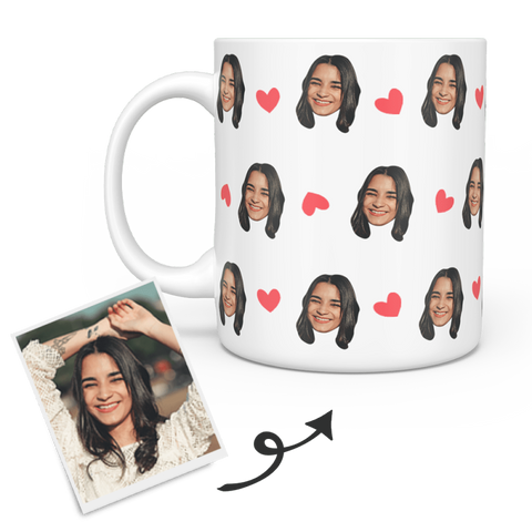 Bridal Shower Gifts Custom Coffeee Mug with Face Gift For Her