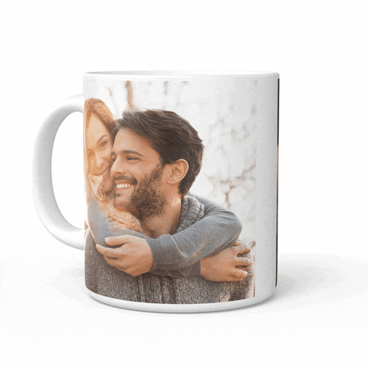 Personalized Anniversary Gifts Photo Mug - 2 Photos