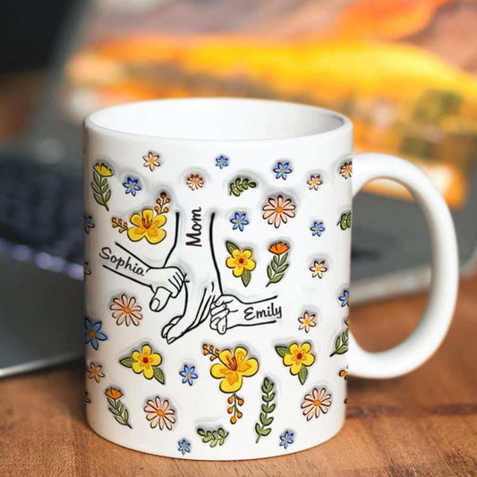 Personalized Gifts Custom Printed Mug You Hold Our Hands Also Our Hearts Gift For Mom