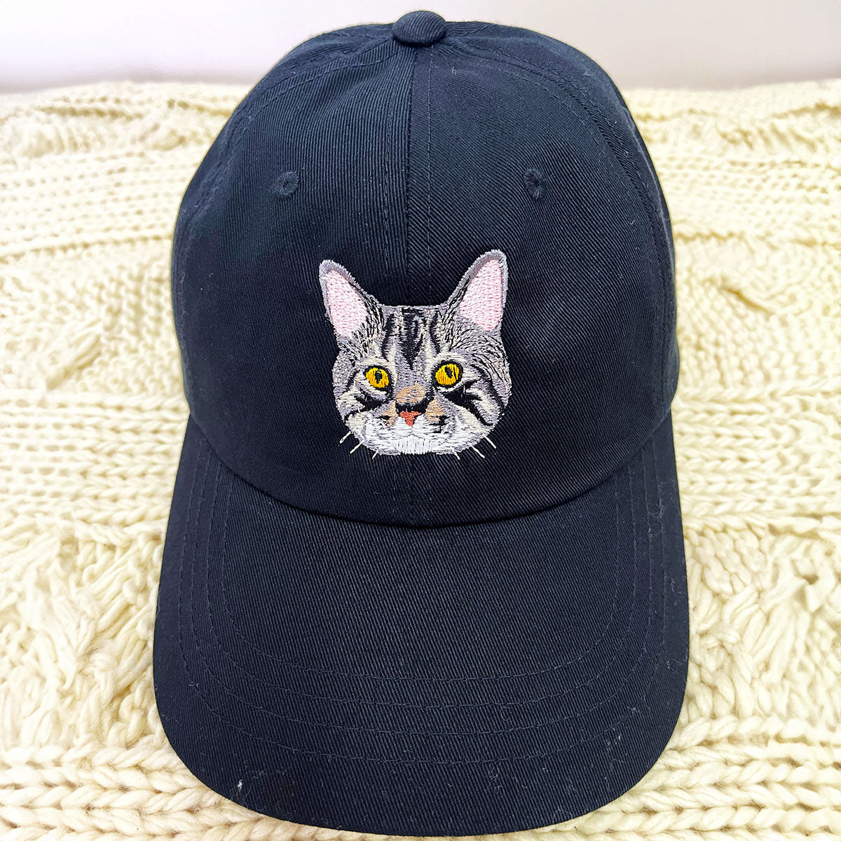 Personalized Pet Hat with Custom Embroidered Photo - Unique Pet Lover Gift Idea