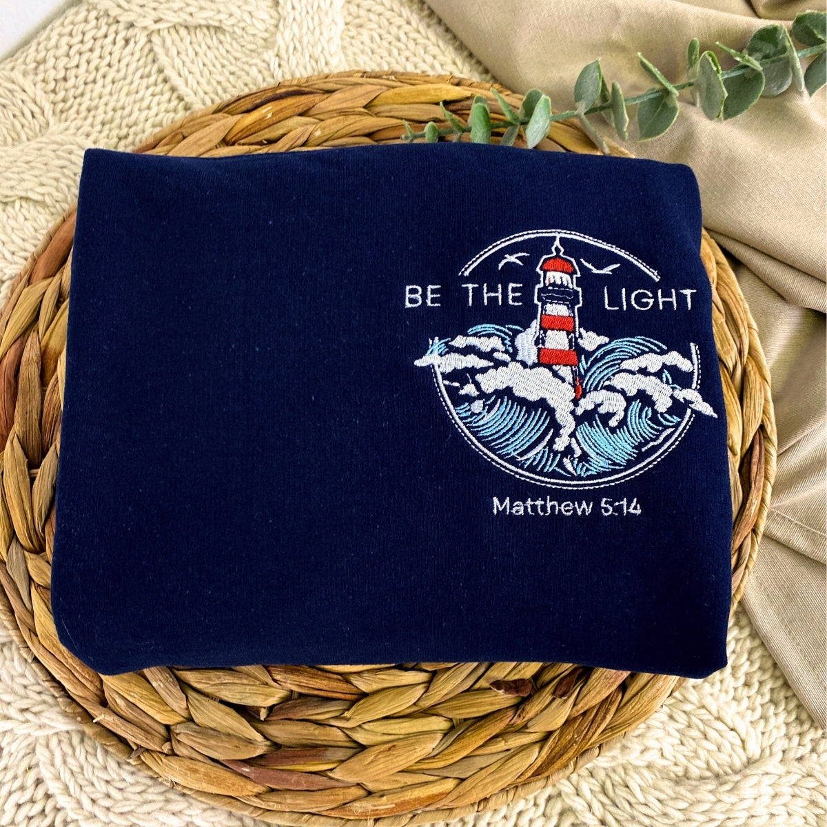 Personalized Embroidered Neckline Sweatshirt - Unique Custom Gift