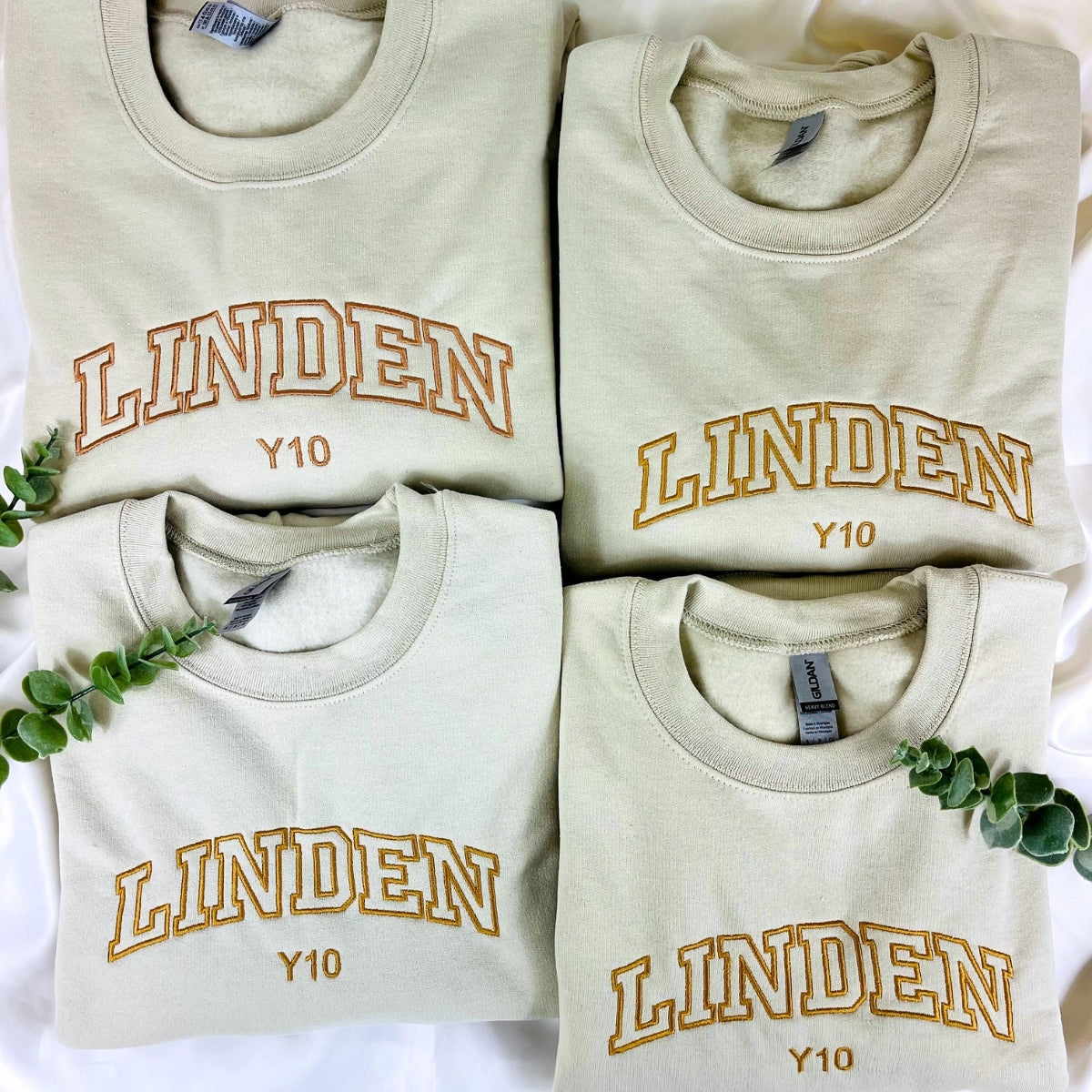 Personalized Embroidered Neckline Sweatshirt - Unique Custom Gift