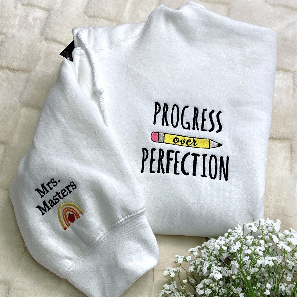 Personalized Embroidered Sweatshirt - Custom Logo, Text, or Photo