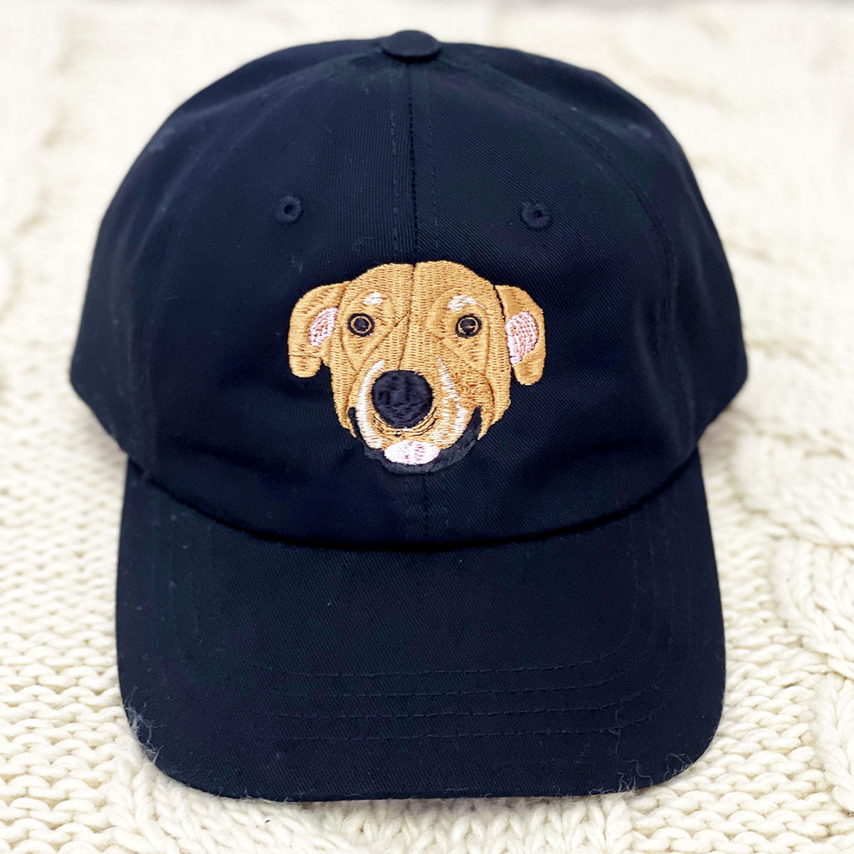 Personalized Pet Hat with Custom Embroidered Photo - Unique Pet Lover Gift Idea