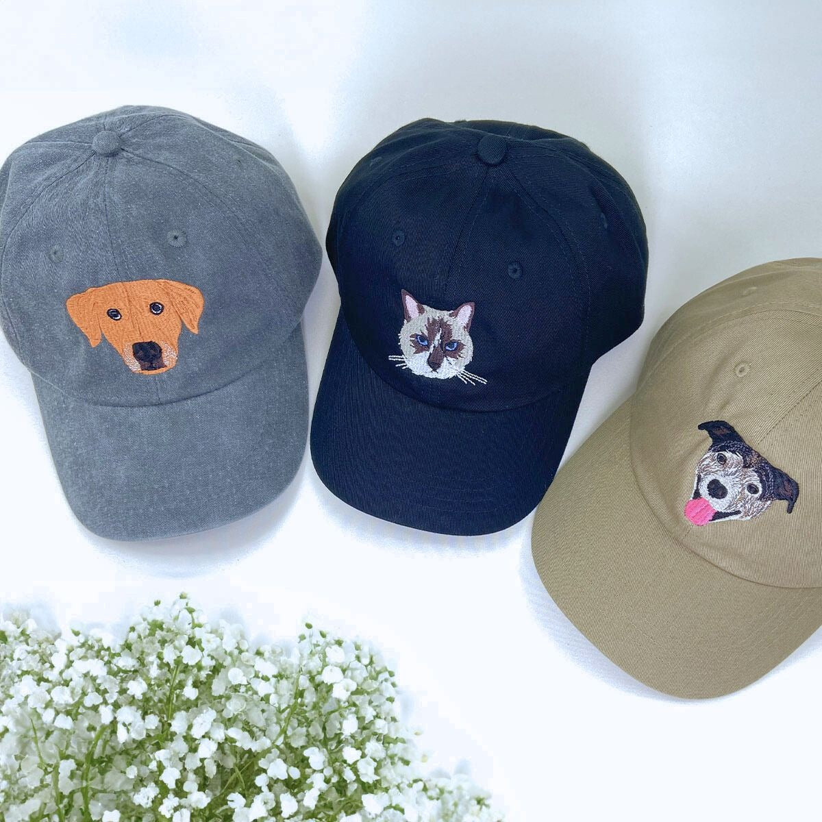 Personalized Horse Hat with Custom Embroidered Photo - Unique Horse Lover Gift Idea
