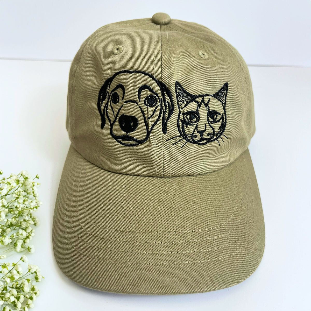 Personalized Horse Hat with Custom Embroidered Photo - Unique Horse Lover Gift Idea