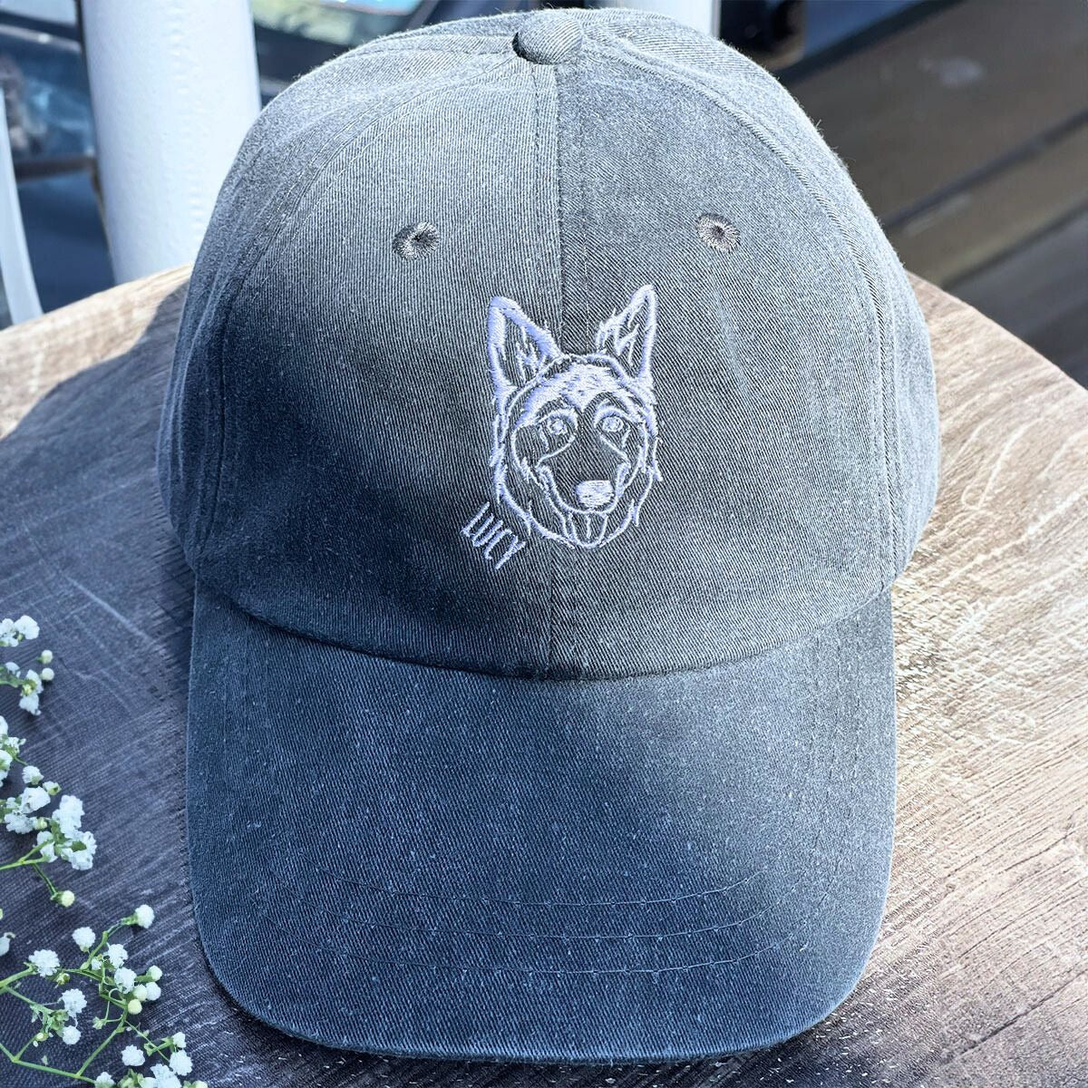 Personalized Pet Hat with Custom Embroidered Photo - Unique Pet Lover Gift Idea