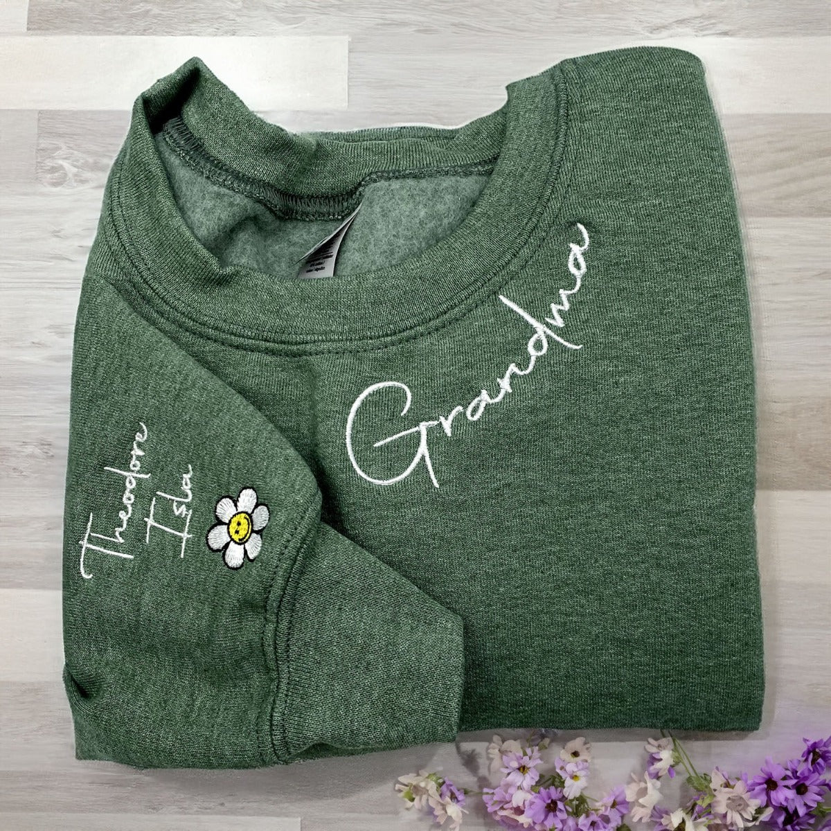 Personalized Embroidered Sweatshirt - Custom Logo, Text, or Photo