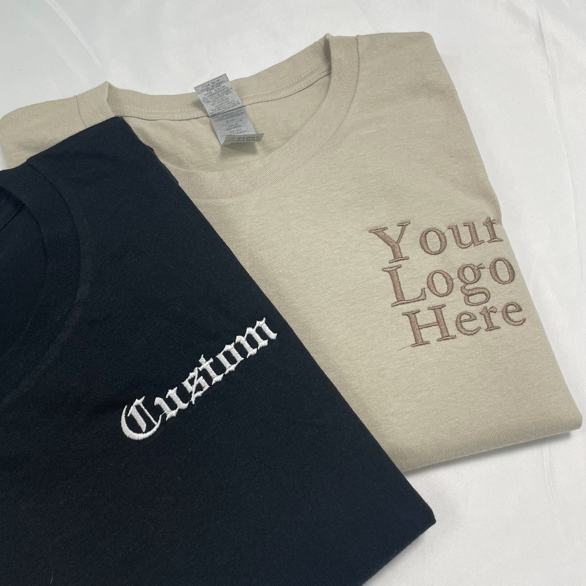 Custom Embroidered Varsity T-Shirt with Your Text
