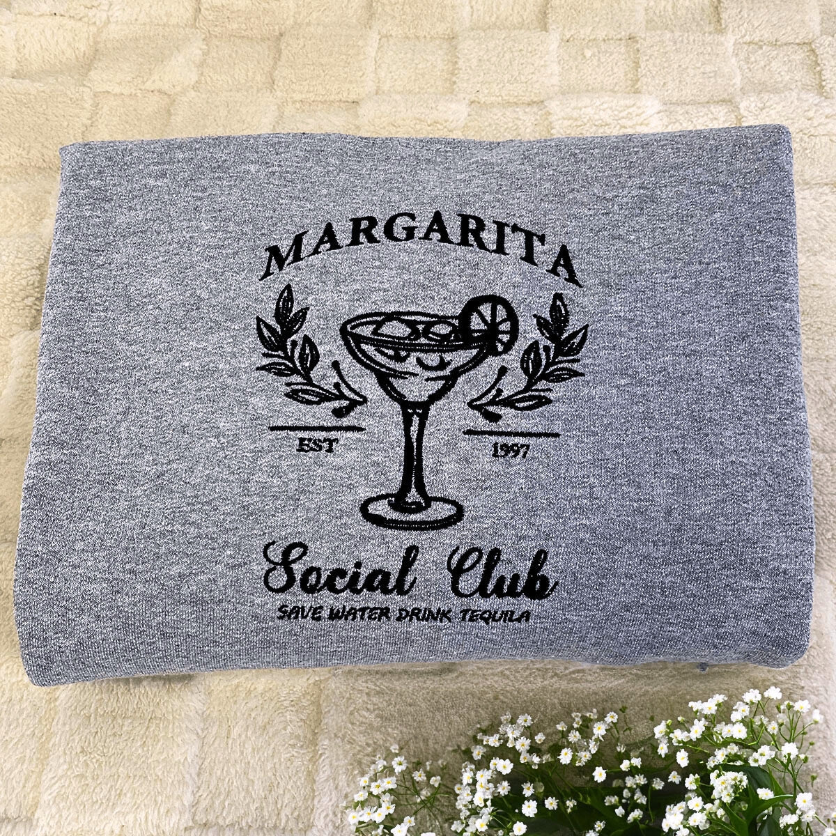 Custom Embroidered Varsity T-Shirt with Your Text
