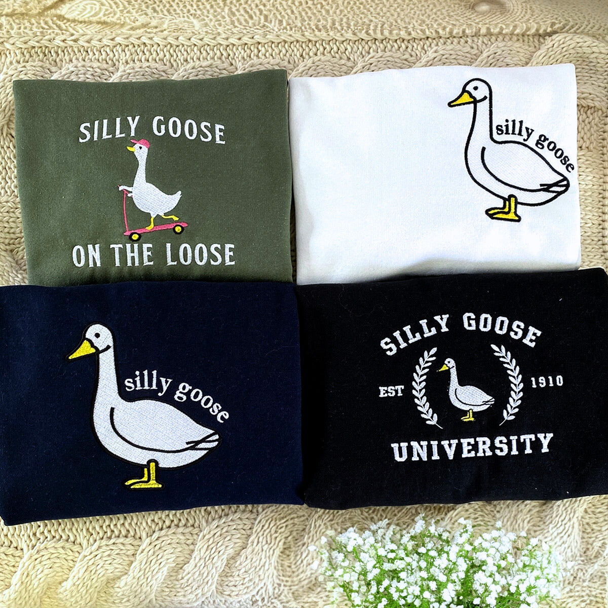 Custom Embroidered Varsity T-Shirt with Your Text