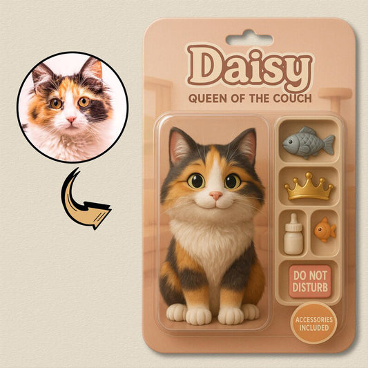 Fully Body Customizable 3D Effect Action Figure Pack Packaging Toy Box Style Art Gift Personalized Acrylic Car Hanger Gift for Pet Lovers