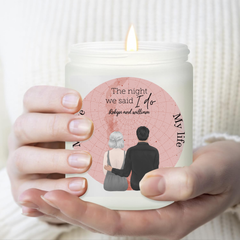 Personalized Wedding Memory Candle Custom Romantic Gift for Couples, Anniversary Keepsake, Engagement Celebration, and Valentine’s Day with Star Map & Hidden Surprise Inside - thoughtygift.com