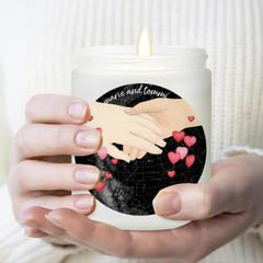 Custom Star Map Candle - Romantic And Elegant Anniversary Gift, Special Gift For Couple, Valentine's Gift, Gift For Her/Him - thoughtygift.com