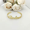 Personalized Customized Name Bracelet Stainless Steel Customized Letter Opening Adjustable Bracelet Children's Jewelry Gifts
