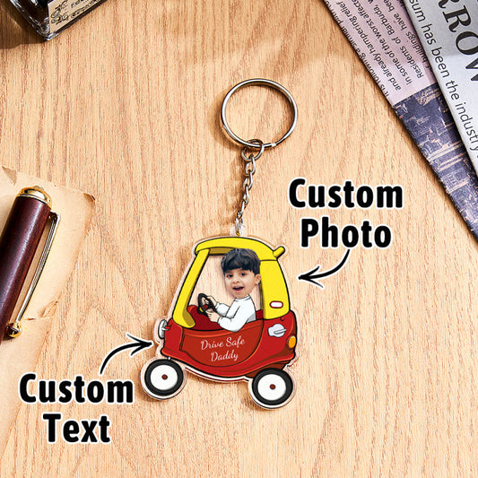 Personalized Drive Safe Keychain Custom Car Style Keychain Gifts for Father