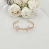 Personalized Customized Name Bracelet Stainless Steel Customized Letter Opening Adjustable Bracelet Children's Jewelry Gifts