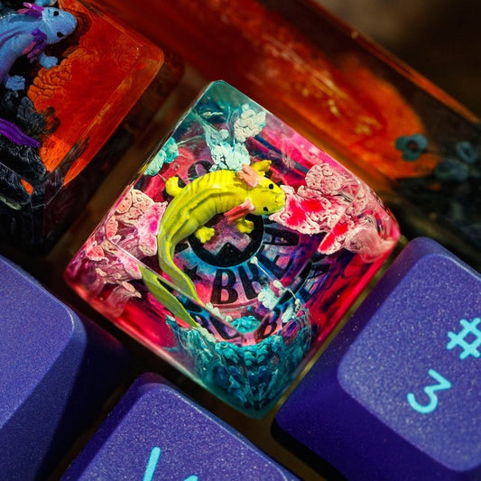COLORFUL AXOLOTL – ARTISAN KEYCAP