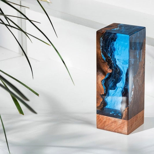 Epoxy Lamp – Custom Night Light Deep Blue Sea