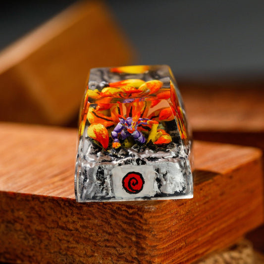 PURPLE YELLOW-TAIL KYUUBI- ARTISAN KEYCAP