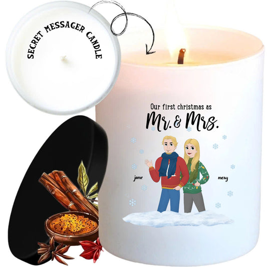 Personalized Scented Candles Christmas Gifts You And Me - thoughtygift.com