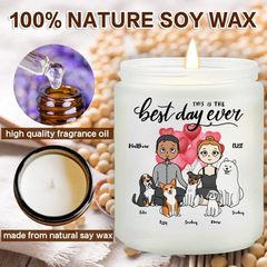Personalized Wedding Candle Best Day Ever Custom Couple & Pets Keepsake Gift, Hidden Image Scented Candle, Meaningful Present For Him/Her, Valentine's Day, Anniversary - thoughtygift.com