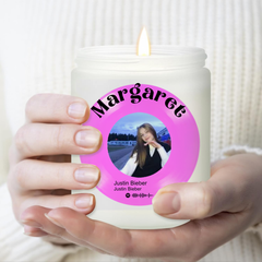 Personalized Song & Photo Candle A Unique Gift For Her/Him, Hidden Image Scented Candle, Perfect Present for Valentine, Anniversary, Birthday - thoughtygift.com
