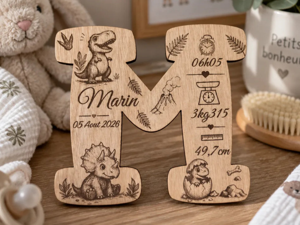 Custom Spiral Betula Wood Cutout Wall Portrait Plaque