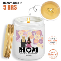 Custom candles ThoughtyGift With Mom And Daughter, Daughter Gift For Mother's Day, Gift For Mother Day - thoughtygift.com