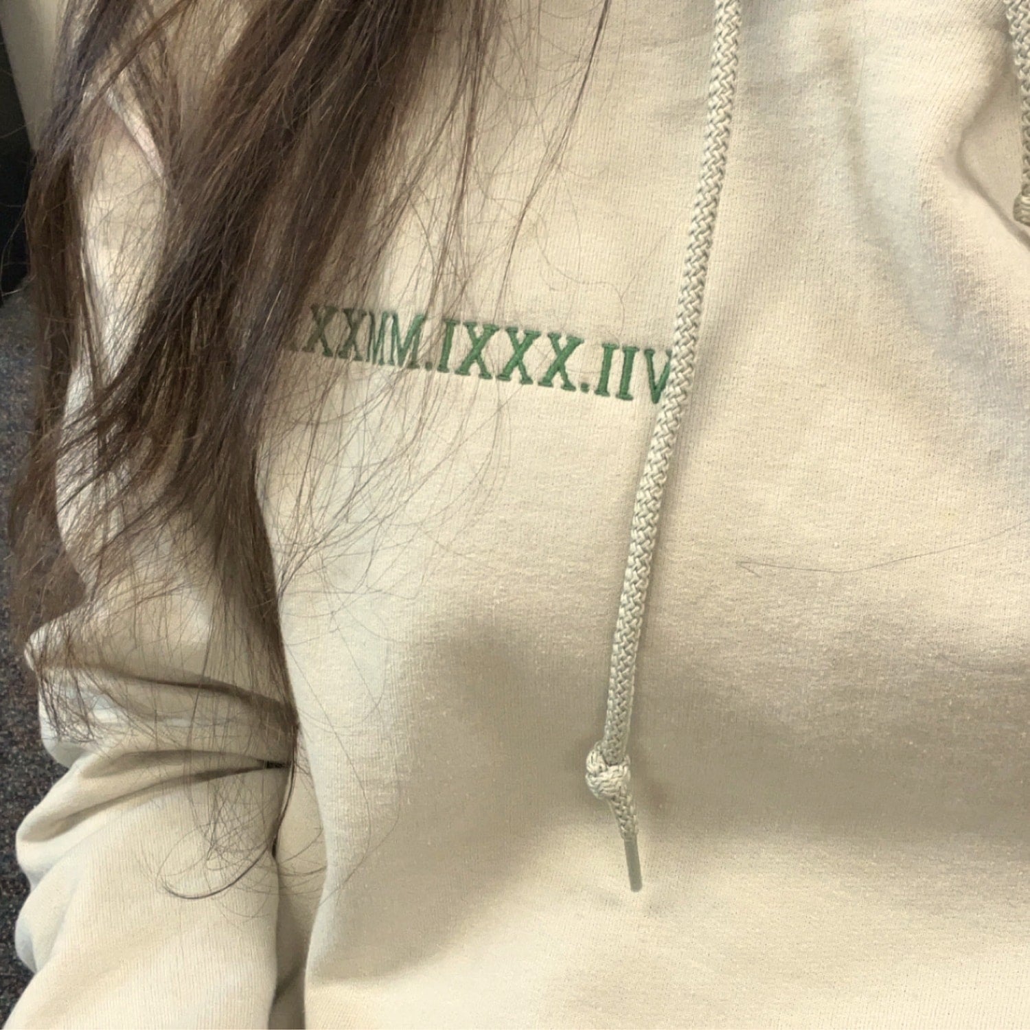 Embroidered Roman Numeral Sweatshirt & Hoodie - Personalized Anniversary Gift